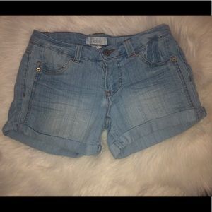 Light Wash Denim Shorts